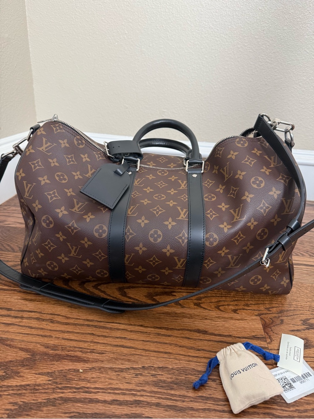 Louis Vuitton Keepall Bandouliere 45 in Monogram Macassar